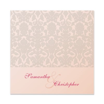 Vintage Wedding Invitations on Pink Vintage Damask Wedding Invitations P1617652565319056372dk73 400